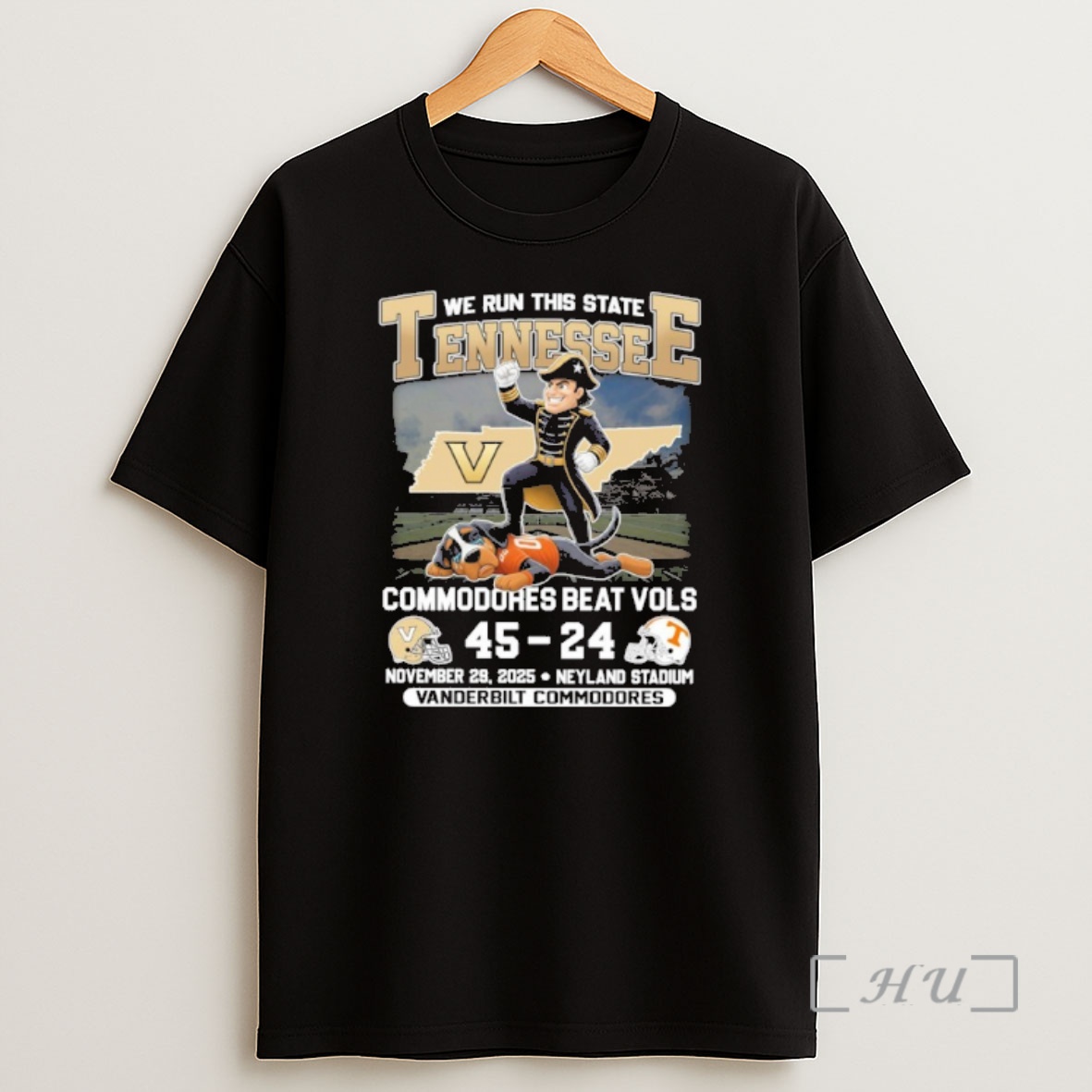 Officials We Run This State Tennessee Mascot Commodores Beat Vols Premium Shirt Sweatshirt Tee