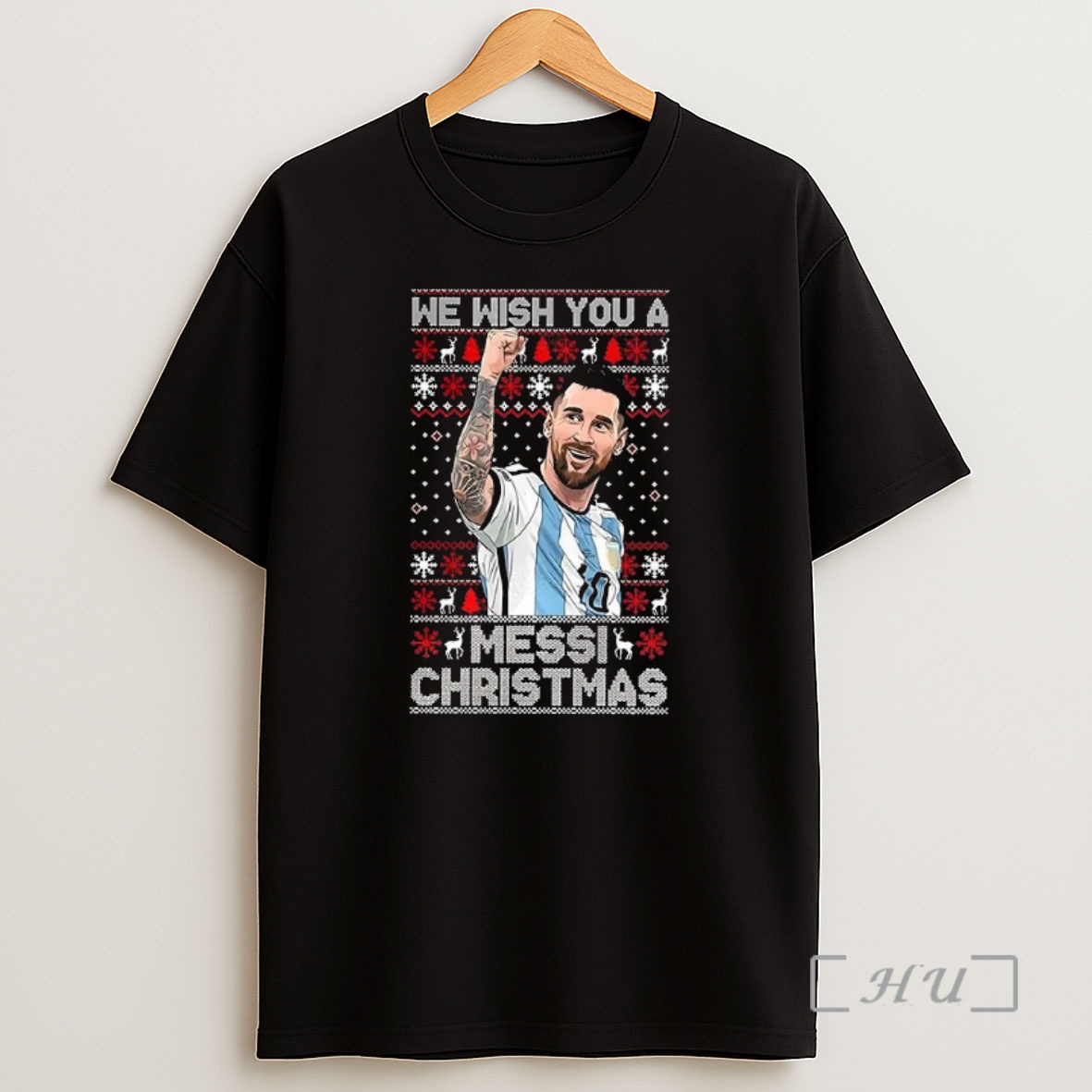 Officials We Wish You A Messi Christmas Goat Number 10 Ugly Xmas Premium Shirt Sweatshirt Tee