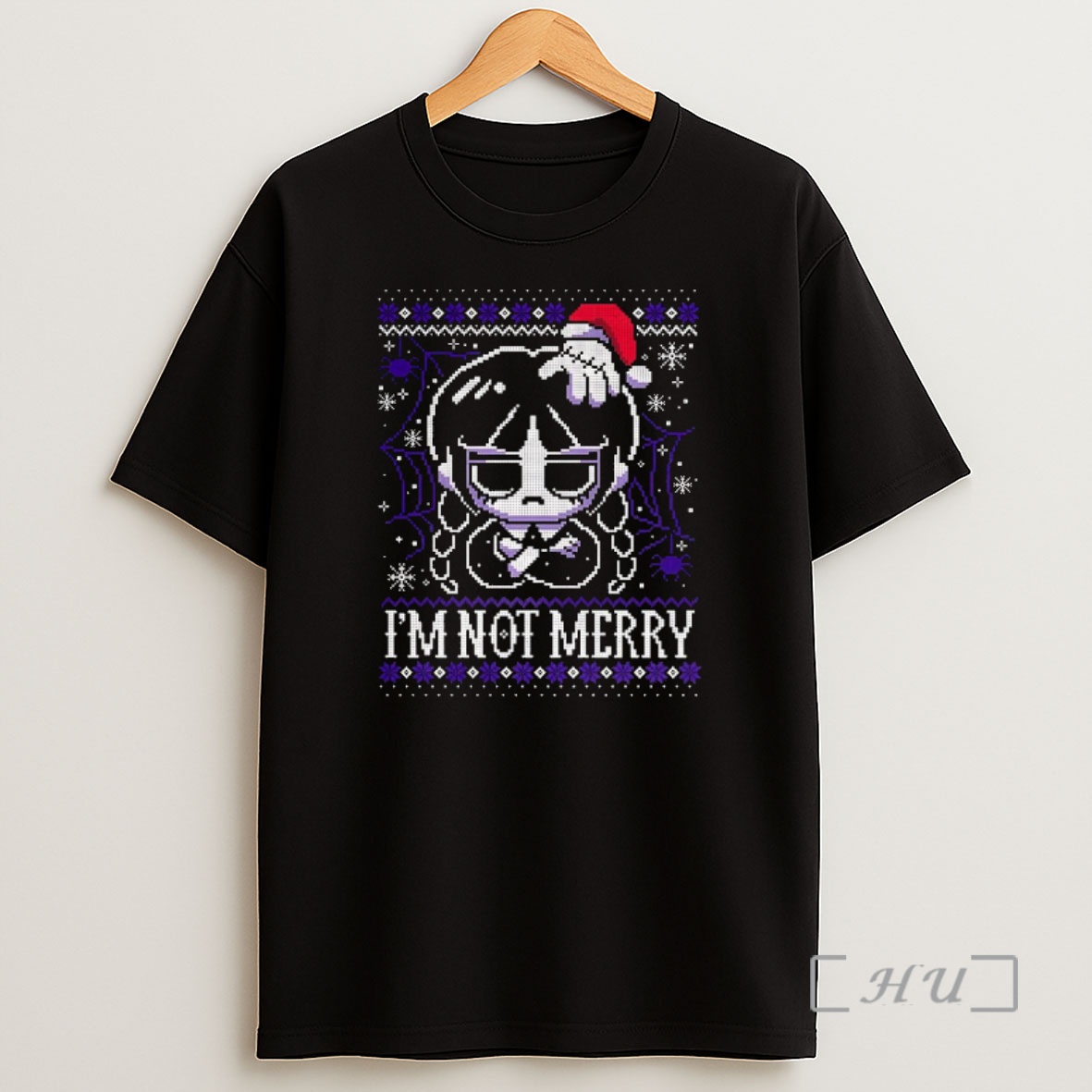 Officials Wednesday Addams And Thing Im Not Merry Ugly Christmas Shirt Sweatshirt Tee