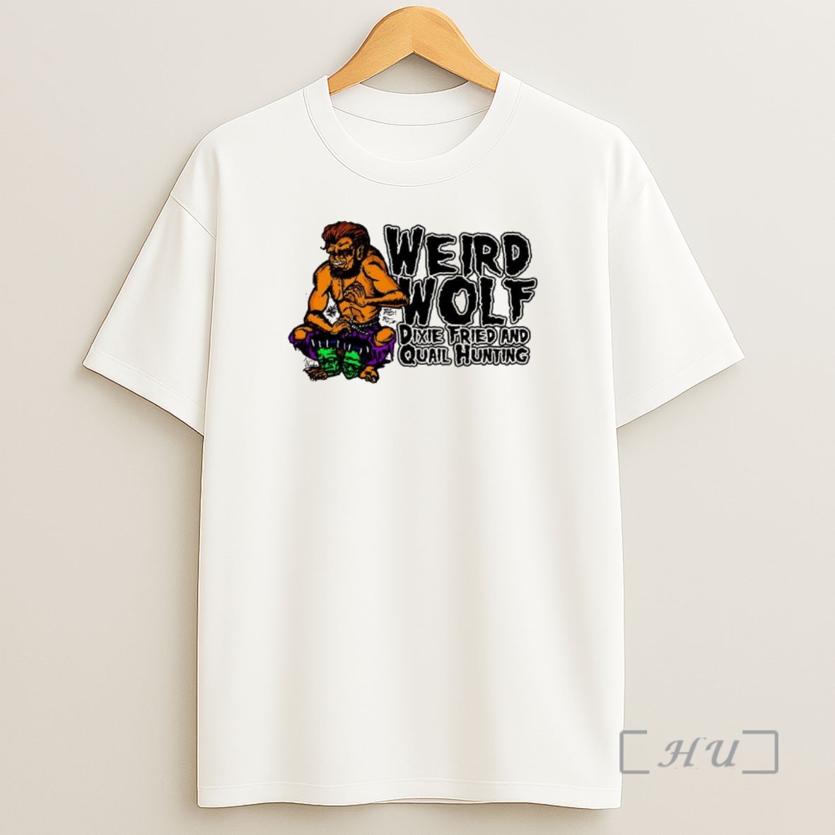 Officials Weird Wolf Dixie Fried And Quail Hunting Cartoon Premium Shirt Sweatshirt Tee