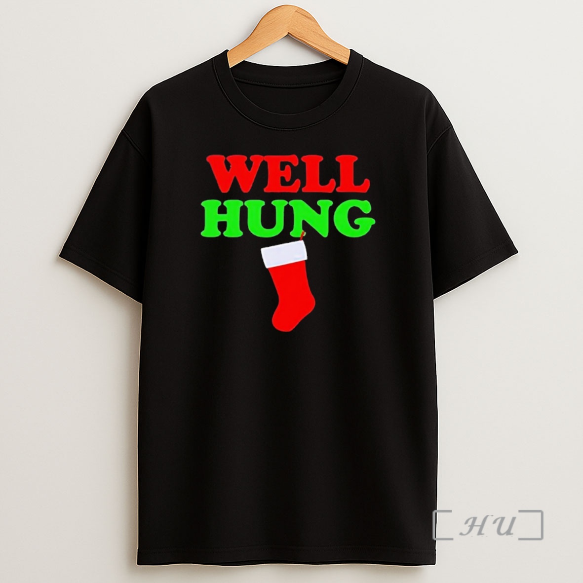 Officials Well Hung Christmas Stocking Graphic Shirt Sweatshirt Tee