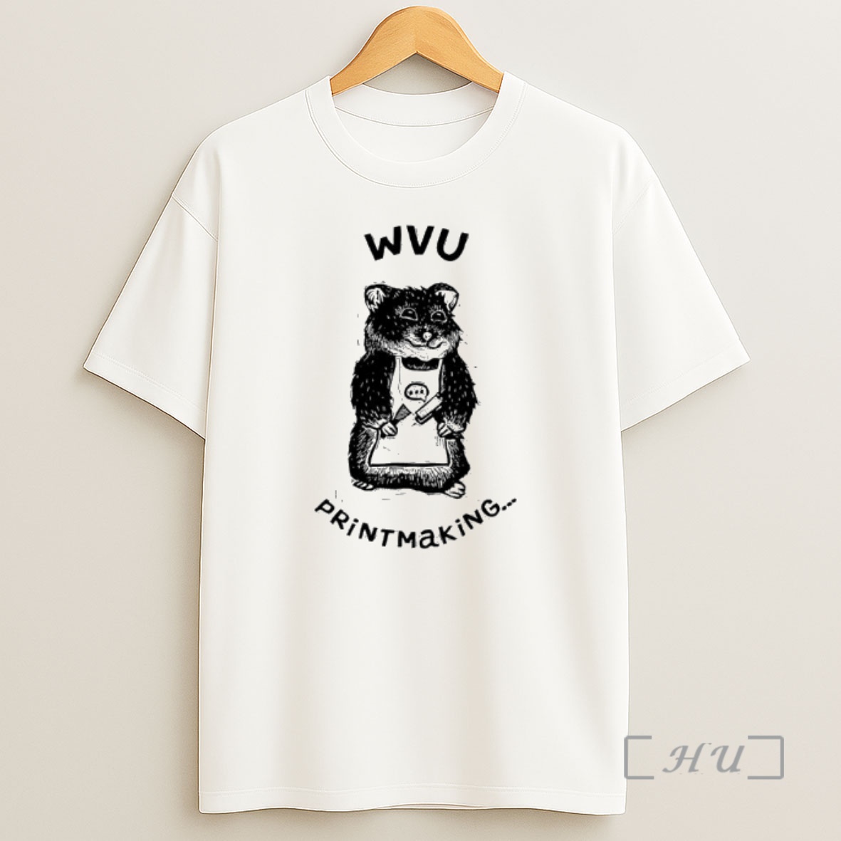 Officials West Virginia University Wvu Engraved Hamster Chef Printmaking Shirt Sweatshirt Tee
