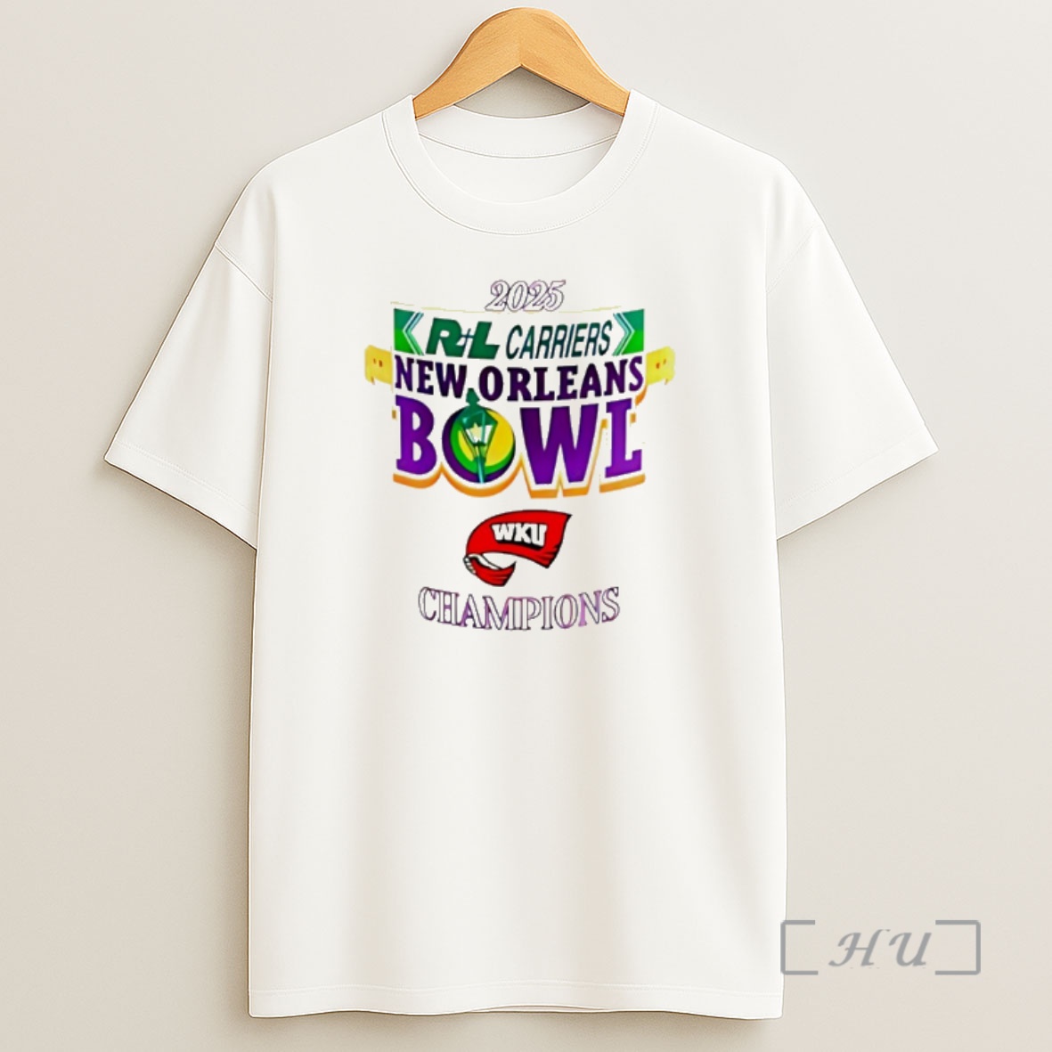 Officials Western Kentucky 2025 New Orleans Bowl Champions Logo Shirt Sweatshirt Tee 1