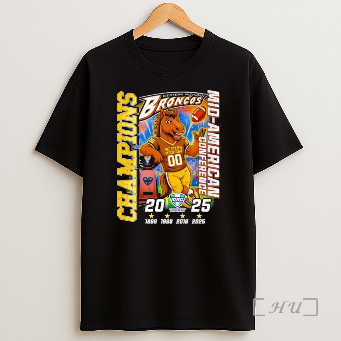 Officials Western Michigan Broncos 2025 3 Time Mac Champions Premium Shirt Sweatshirt Tee