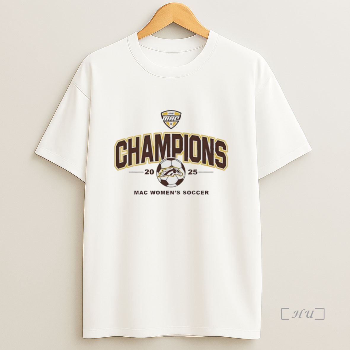 Officials Western Michigan Broncos 2025 Mac Soccer Champions Logo Premium Shirt Sweatshirt Tee