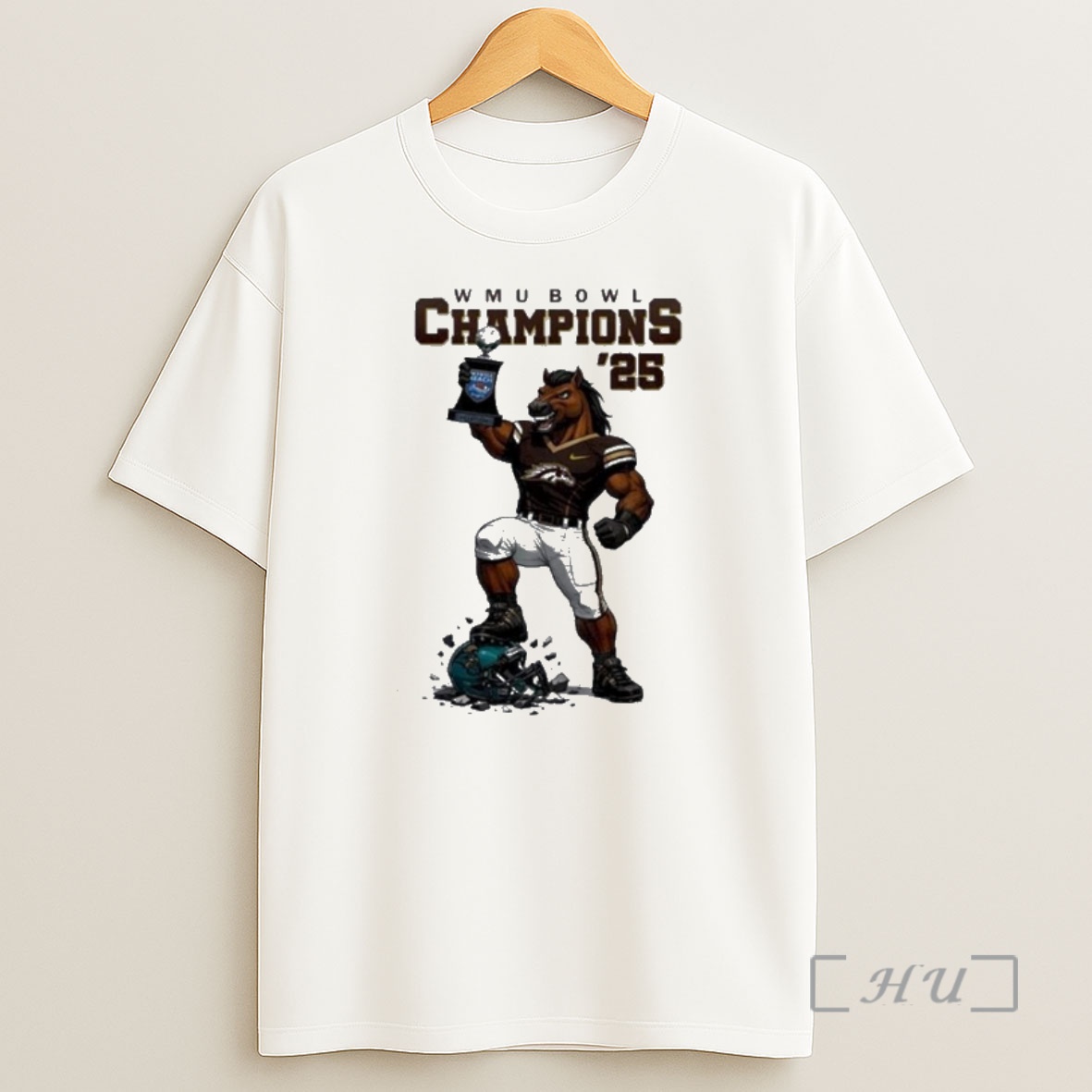 Officials Western Michigan Broncos Myrtle Beach Bowl Champions 2025 Football Mascot Shirt Sweatshirt Tee