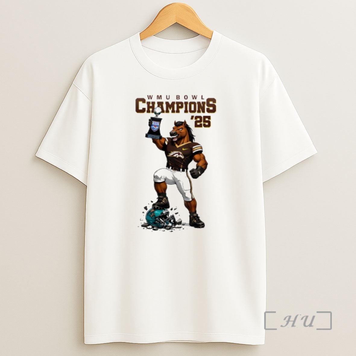 Officials Western Michigan Broncos Myrtle Beach Bowl Champions 2025 Mascot Shirt Sweatshirt Tee