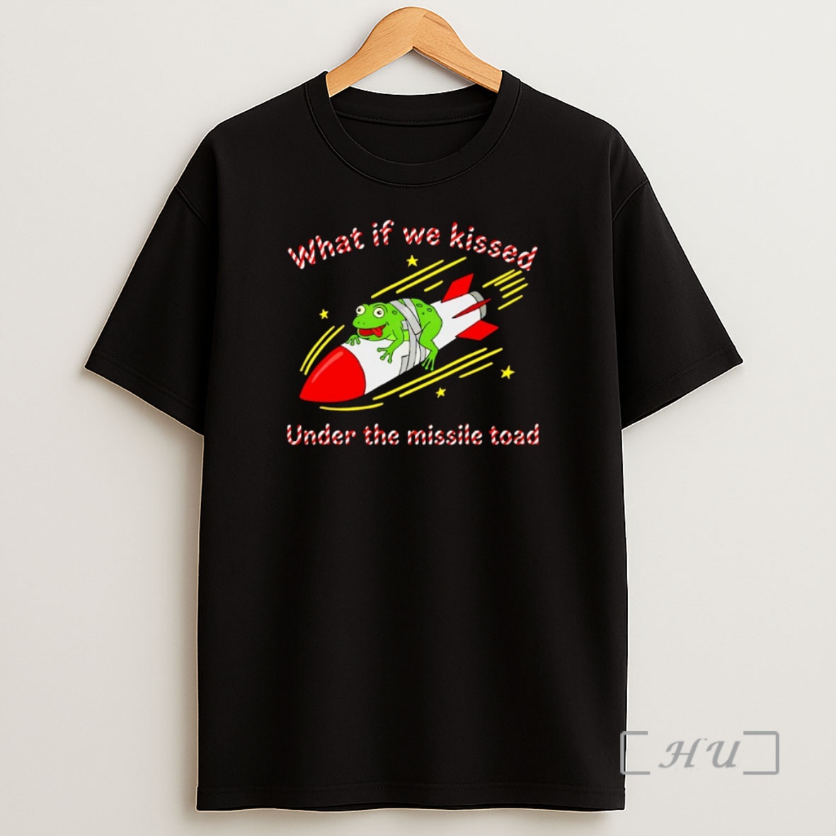 Officials What If We Kissed Under The Missile Toad Frog Rocket Christmas Premium Shirt Sweatshirt Tee