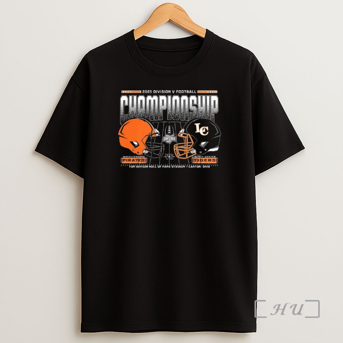Officials Wheelersburg Pirates Vs Liberty Center Tigers 2025 Division V Football Championship Premium Shirt Sweatshirt Tee