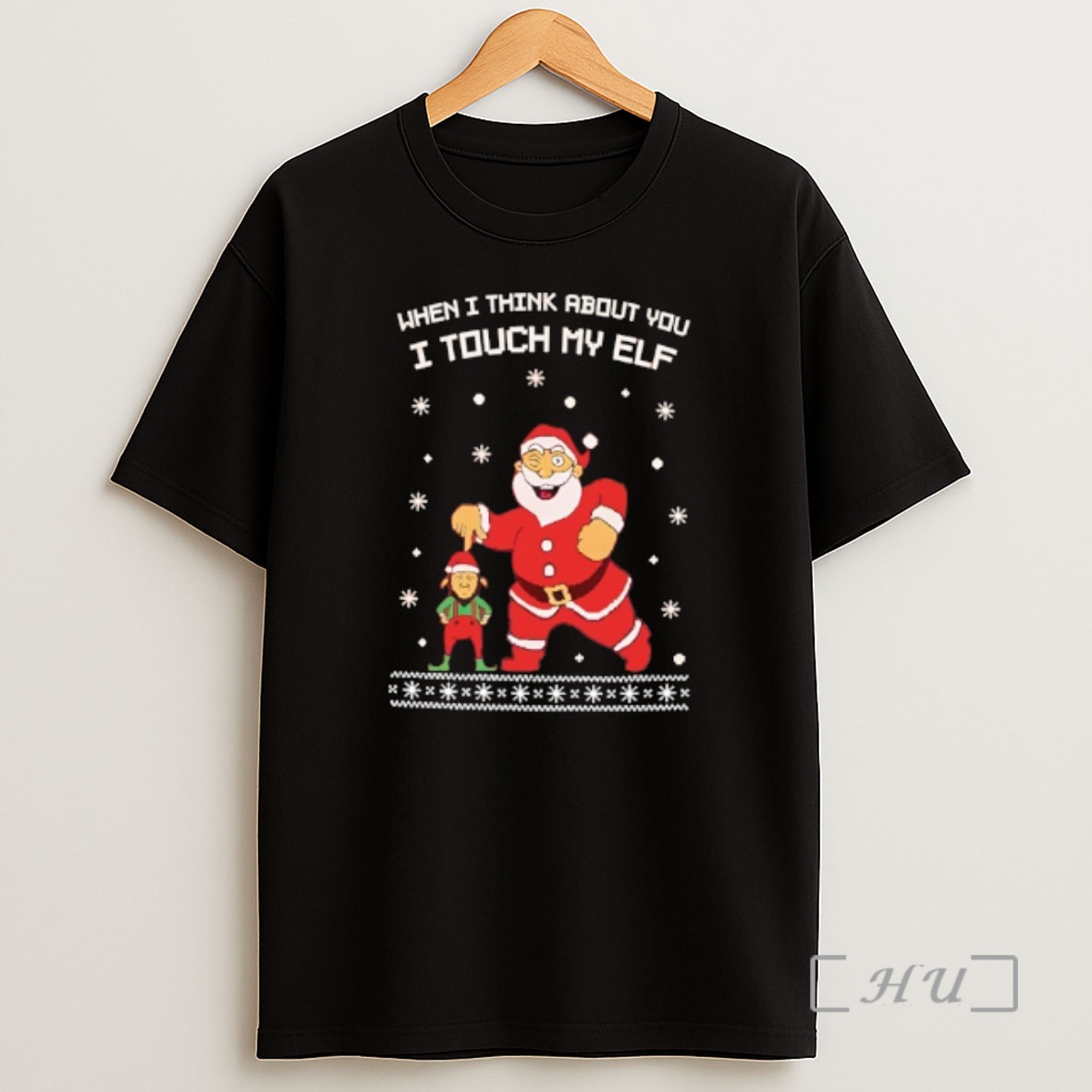 Officials When I Think About You I Touch My Elf Christmas Shirt Sweatshirt Tee