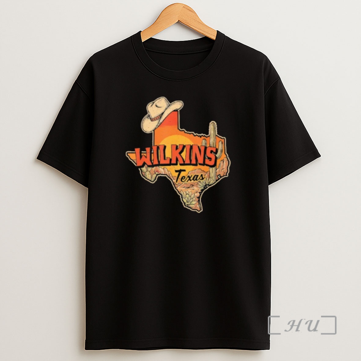 Officials Wilkins Texas Vintage Cowboy Hat Desert Cactus Sunset Shirt Sweatshirt Tee