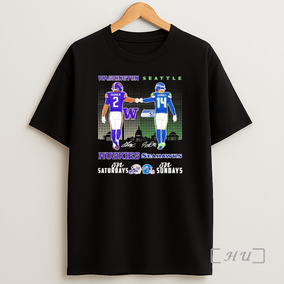 Officials Williams Jr Washington Huskies On Saturday Vs Darnold Seattle Seahawks On Sundays Skyline Signatures Shirt Sweatshirt Tee