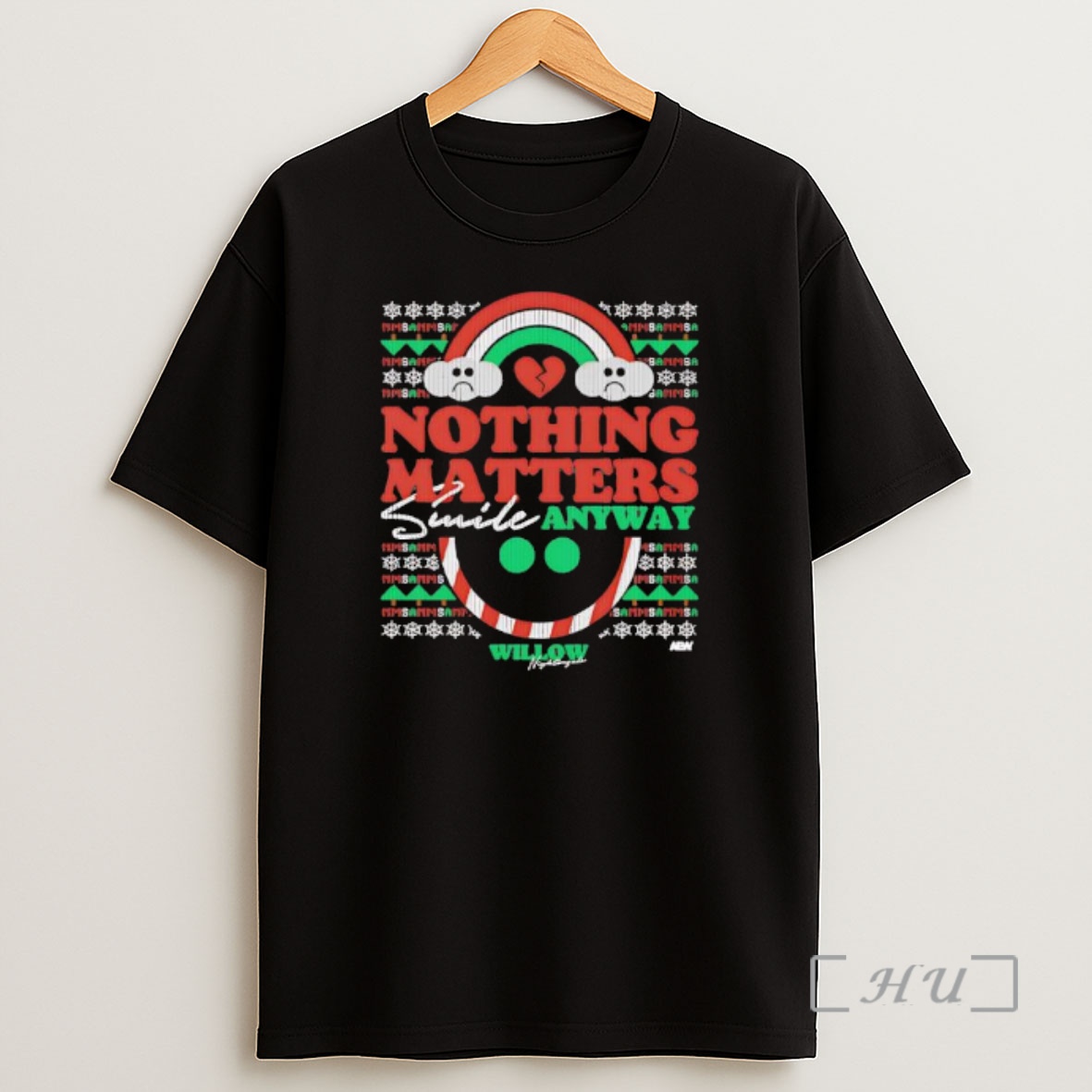 Officials Willow Nightingale Smile Anyways Christmas Holiday Premium Shirt Sweatshirt Tee