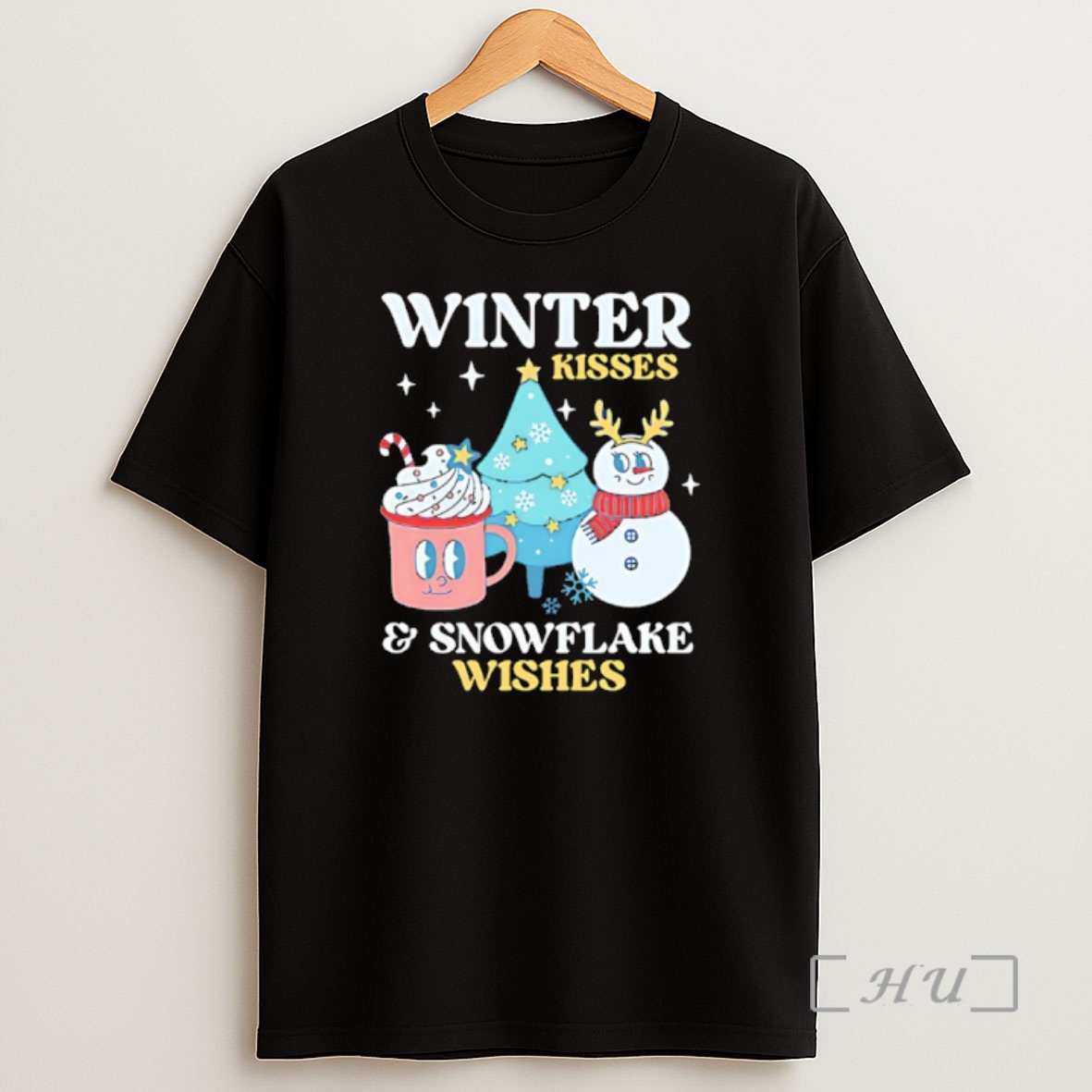 Officials Winter Kisses And Snowflake Wishes Christmas 2025 Shirt Sweatshirt Tee