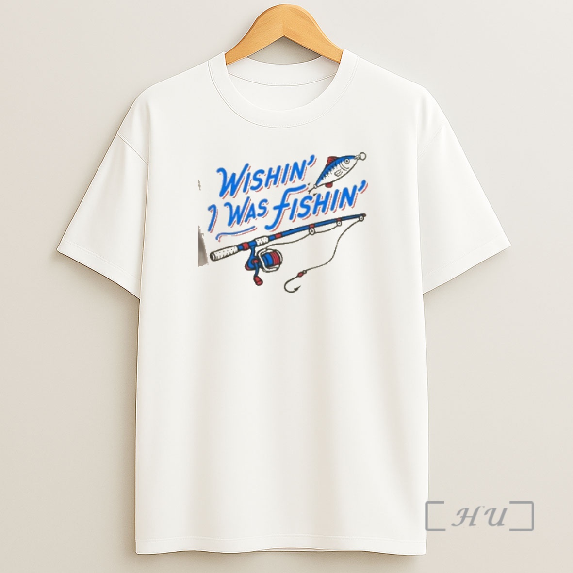 Officials Wishin I Was Fishin Graphic Shirt Sweatshirt Tee