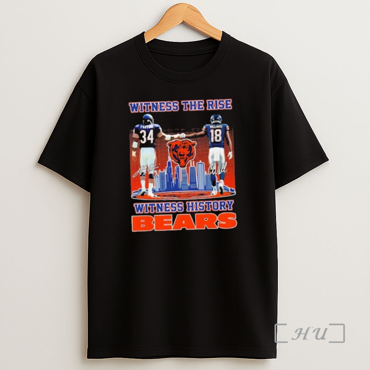 Officials Witness The Rise Witness History Chicago Bears Payton X Williams Skyline Shirt Sweatshirt Tee