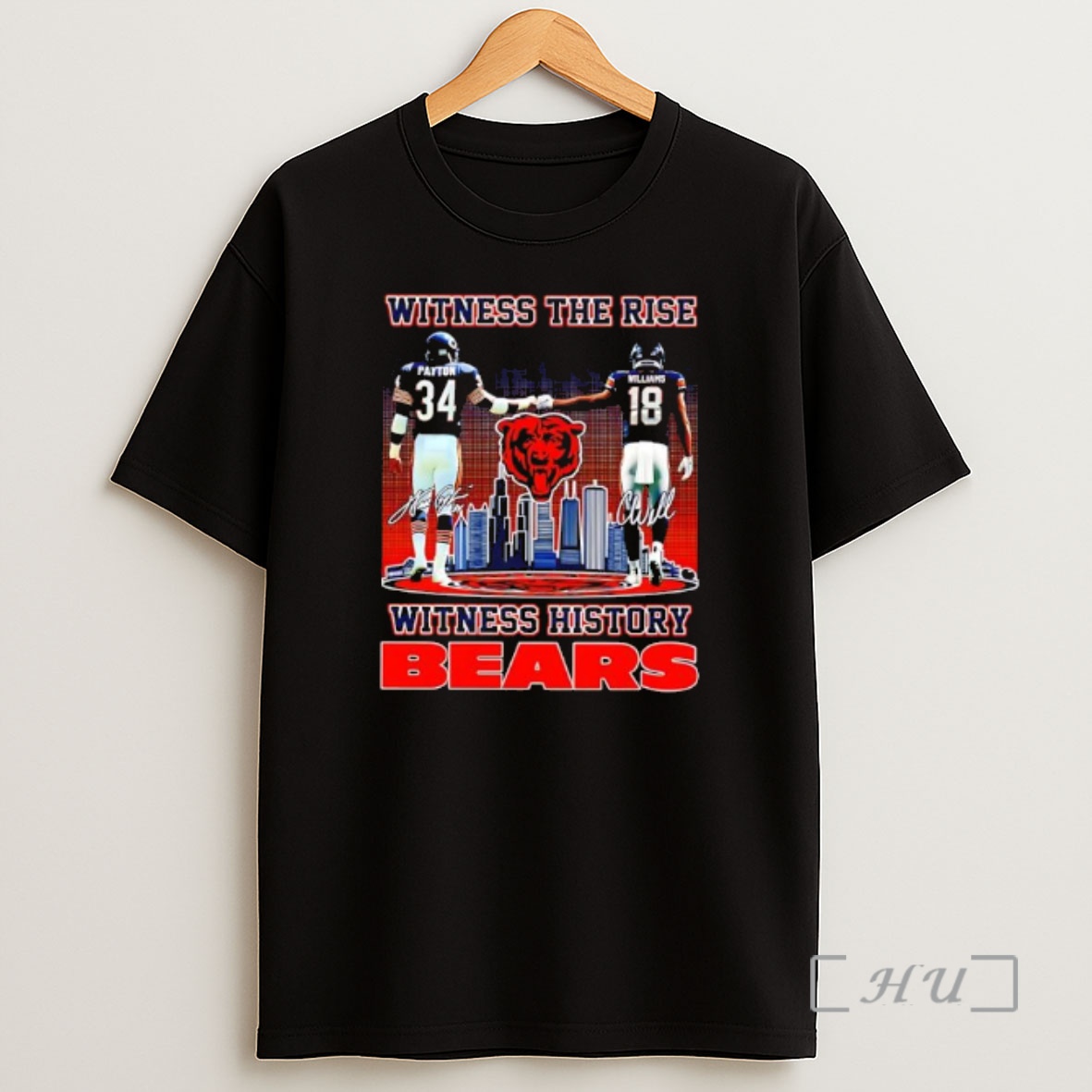Officials Witness The Rise Witness History Chicago Bears Walter Payton And Caleb Williams Quarterback Shirt Sweatshirt Tee