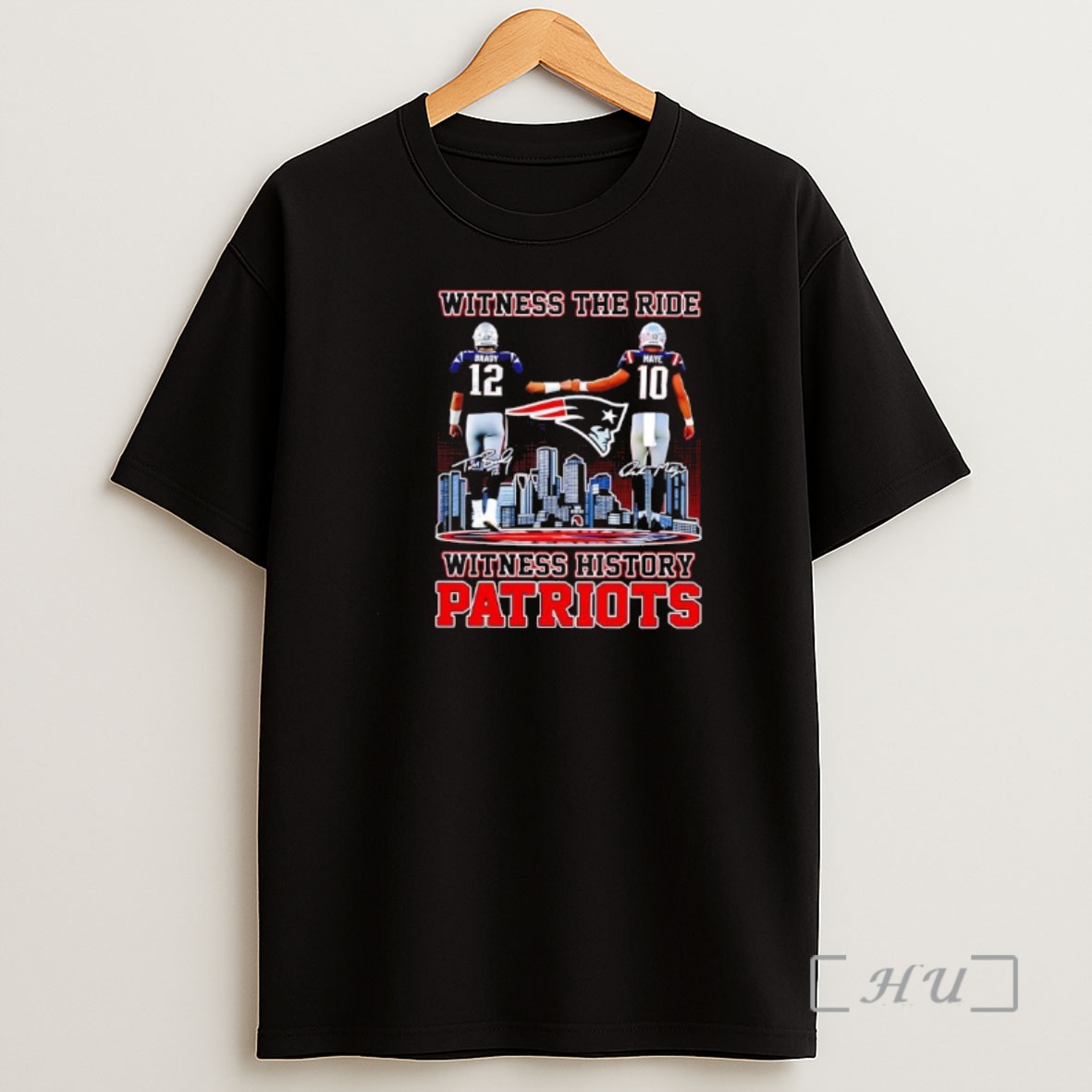 Officials Witness The Rise Witness History New England Patriots Tom Brady And Drake Maye Quarterback Shirt Sweatshirt Tee