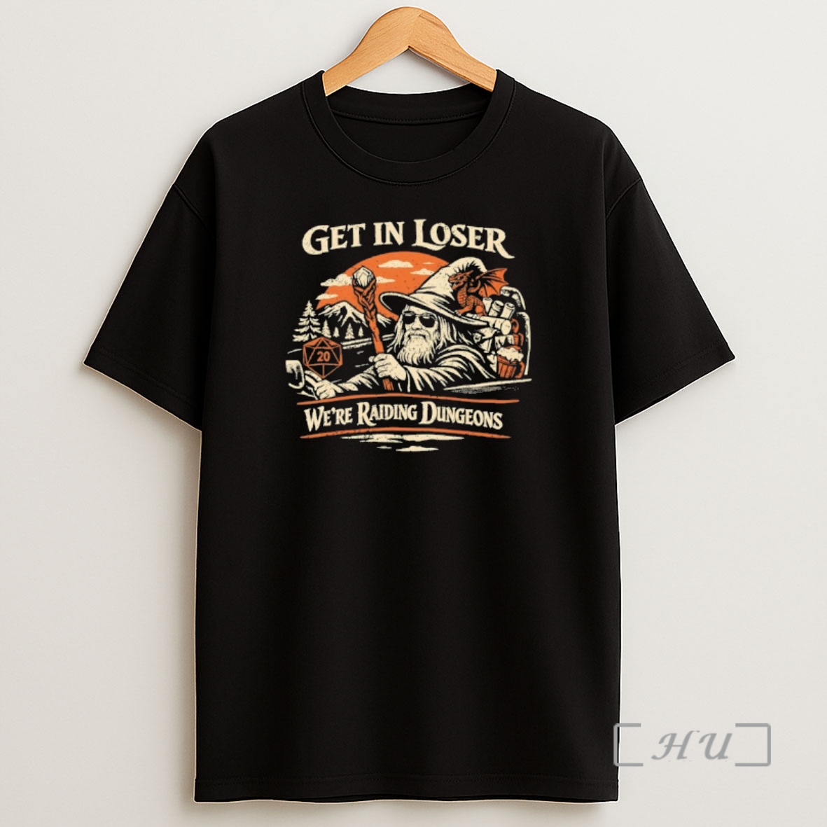 Officials Wizard Get In Loser Were Raiding Dungeons Vintage Shirt Sweatshirt Tee
