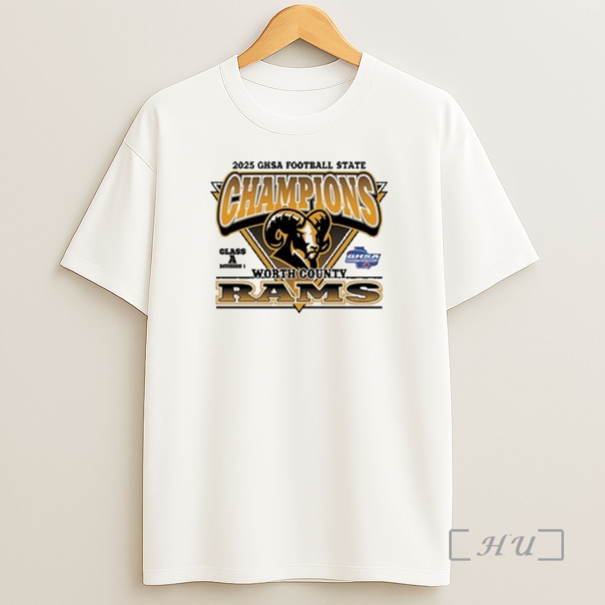 Officials Worth County Rams 2025 Ghsa Football State Champion Shirt Sweatshirt Tee
