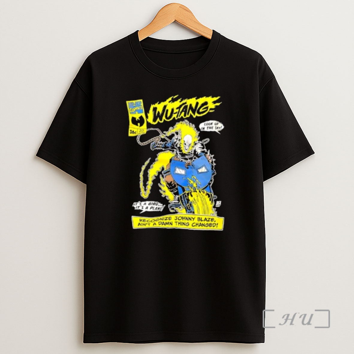 Officials Wu Tang Ghost Rider Collab Look Up In The Sky Shirt Sweatshirt Tee