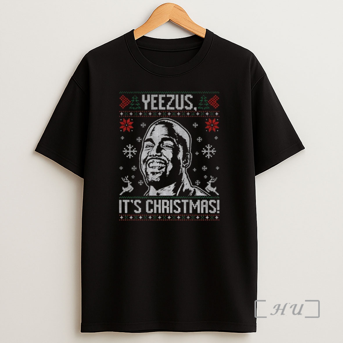 Officials Yeezus Its Christmas Kanye West Ugly Christmas Premium Shirt Sweatshirt Tee