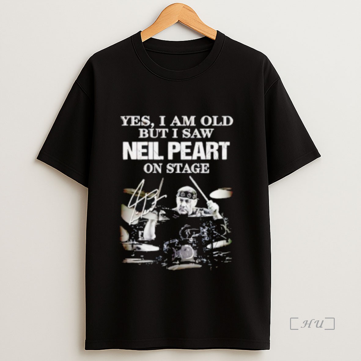 Officials Yes I Am Old But I Saw Neil Peart On Stage Signature Premium Shirt Sweatshirt Tee