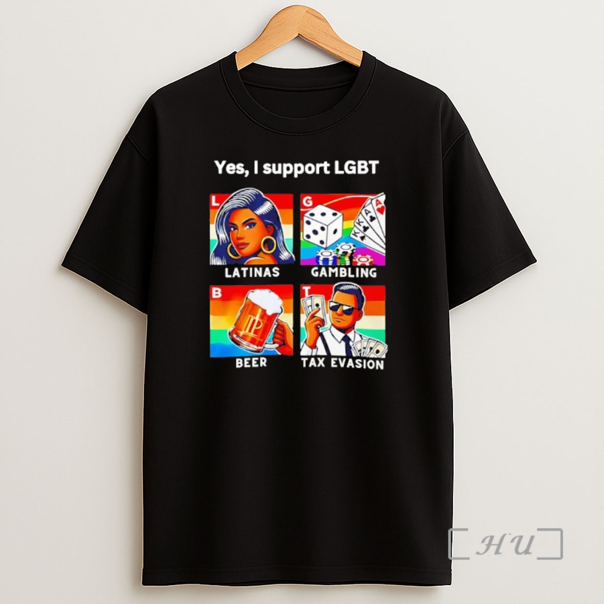 Officials Yes I Support Lgbt Latinas Gambling Beer Tax Evasion Shirt Sweatshirt Tee