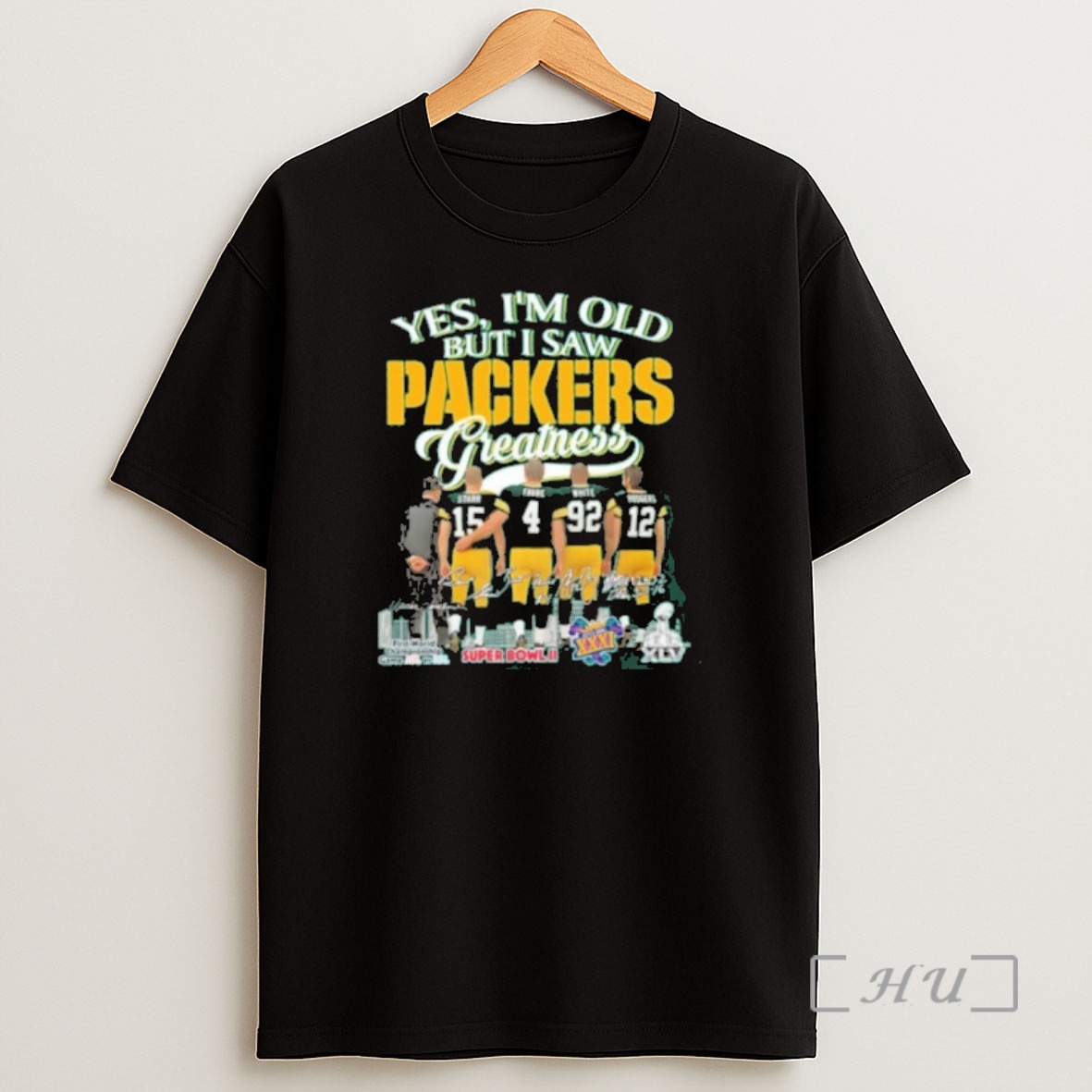 Officials Yes Im Old But I Saw Greatness Packers Team Player Signature City Shirt Sweatshirt Tee