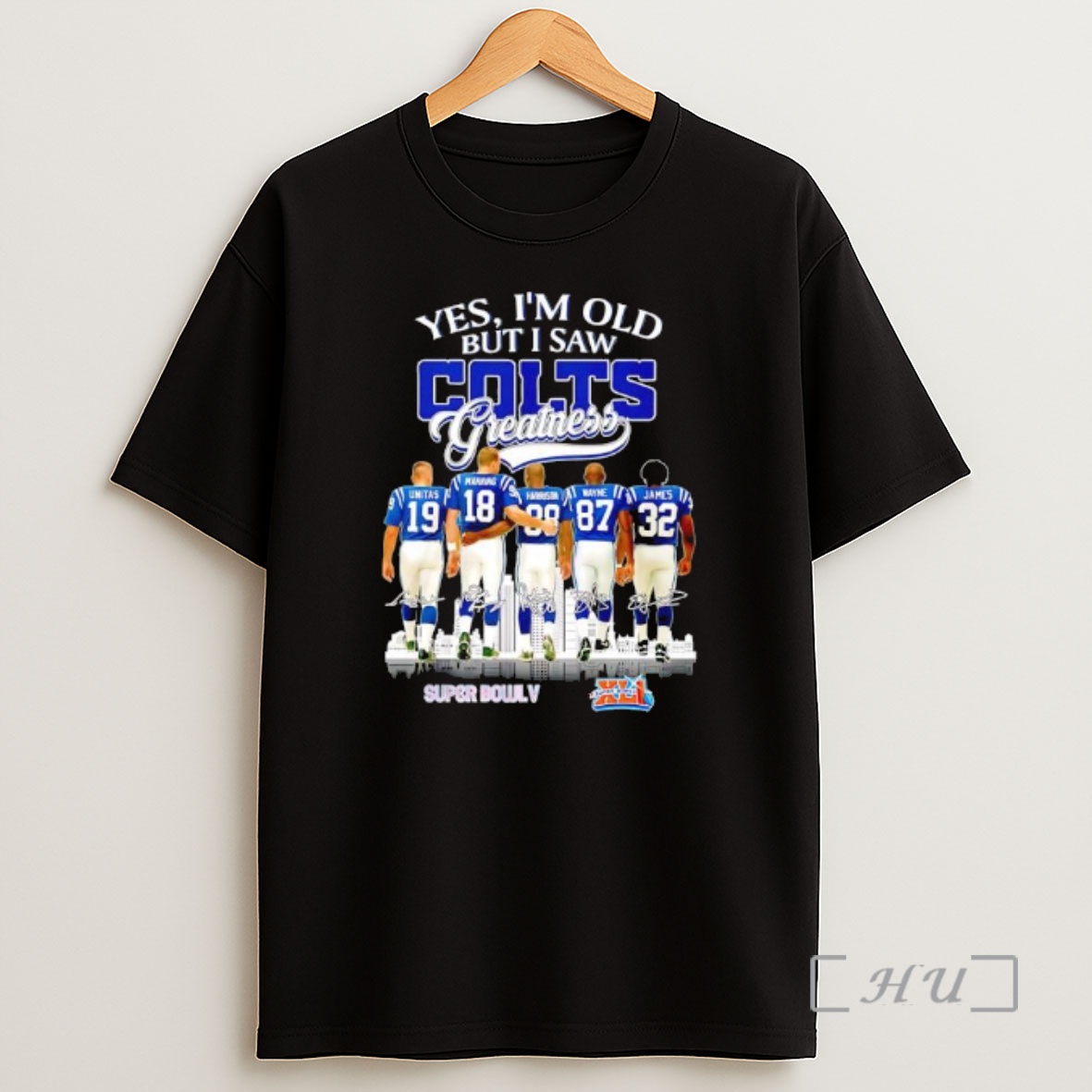 Officials Yes Im Old But I Saw Indianapolis Colts Greatness Super Bowl V Signatures Shirt Sweatshirt Tee