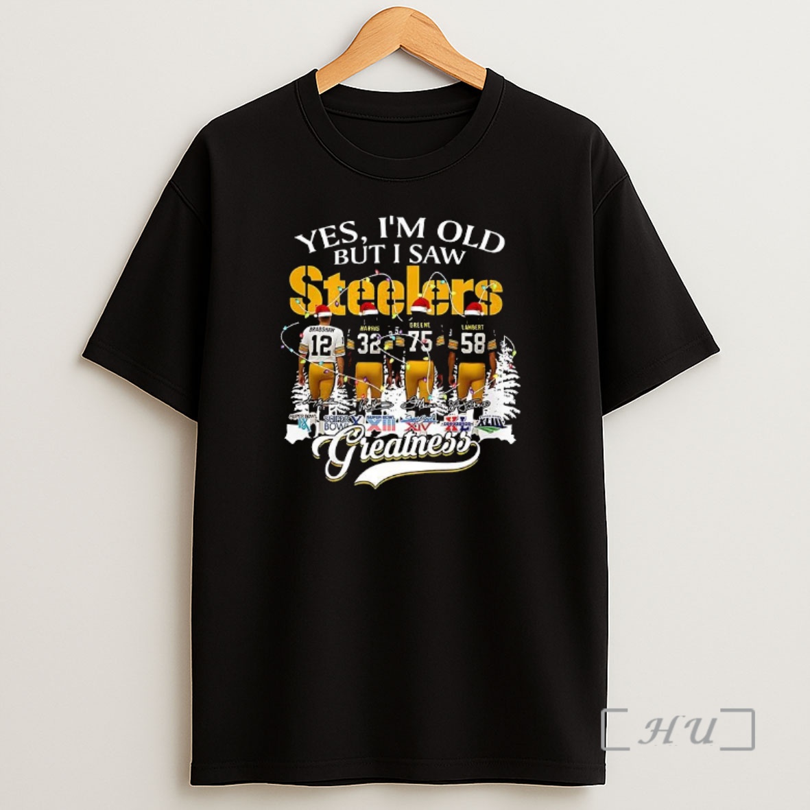 Officials Yes Im Old But I Saw Steelers Greatness Christmas Signature Premium Shirt Sweatshirt Tee