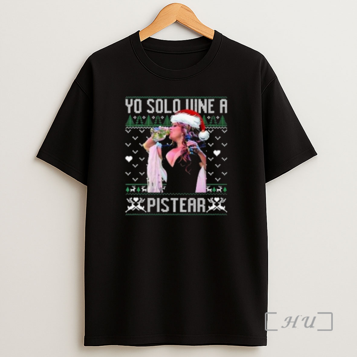 Officials Yo Solo Vine A Pistear Ulgy Christmas Circle Black Shirt Sweatshirt Tee