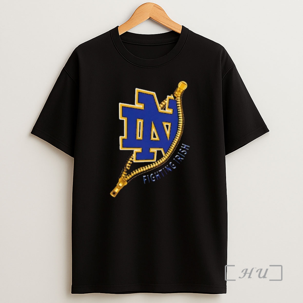Officials Zipper X Notre Dame Fighting Irish Football Logo Premium Shirt Sweatshirt Tee