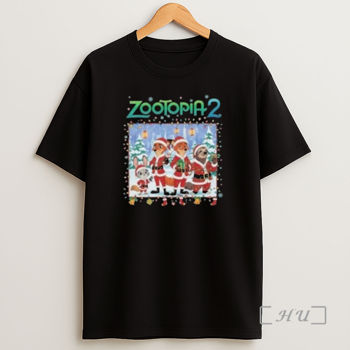 Officials Zootopia 2 Holiday Gift 2025 Nick Wilde And Flash Circle Black Premium Shirt Sweatshirt Tee