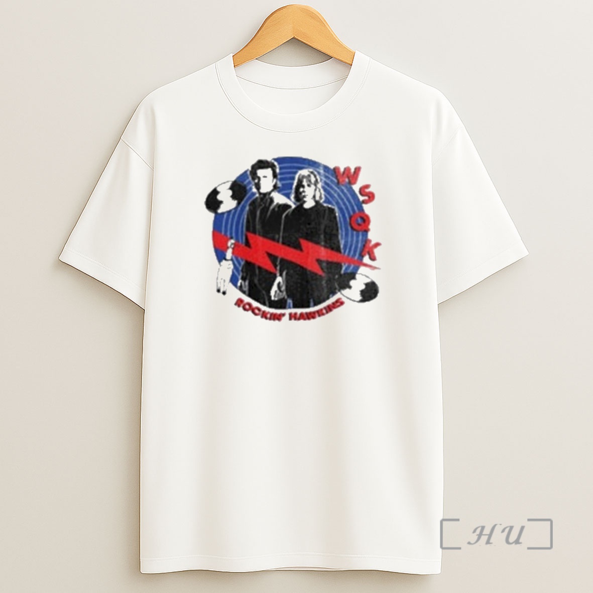 Officials Steve Harrington And Nancy Wheeler Stranger Things Wsqk Rockin Hawkins Premium Shirt Sweatshirt Tee