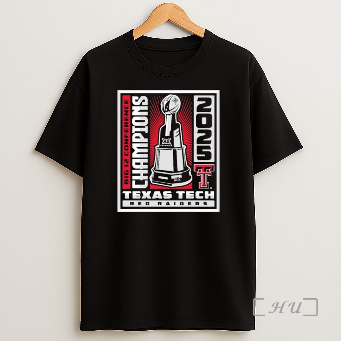 Officials Texas Tech Red Raiders 2025 Big 12 Champions Winner Win Trophy Premium Shirt Sweatshirt Tee