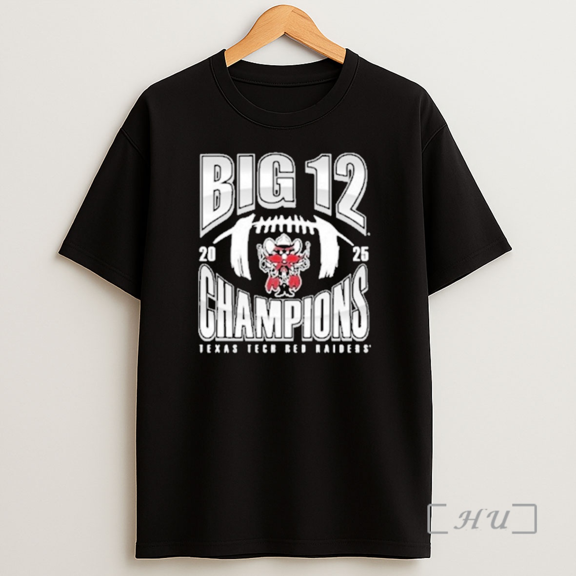 Officials Texas Tech Red Raiders Black 2025 Big 12 Football Champions Number One Football Premium Shirt Sweatshirt Tee