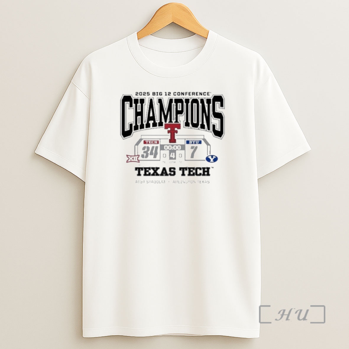Officials Texas Tech Red Raiders Vs Byu Cougars 2025 Big 12 Champions Score Premium Shirt Sweatshirt Tee