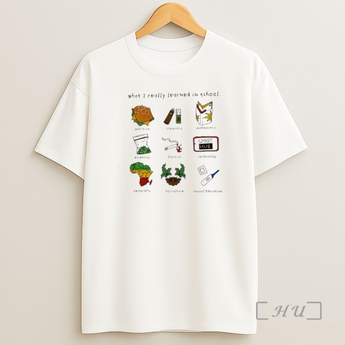 Officials What I Really Learned In School Graphic Shirt Sweatshirt Tee