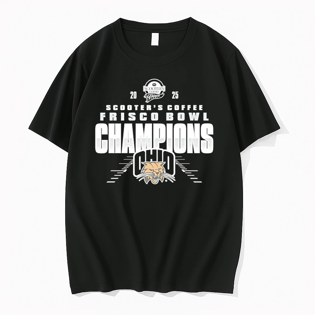 Ohio Bobcats 2025 Frisco Bowl Champions Runway Shirts