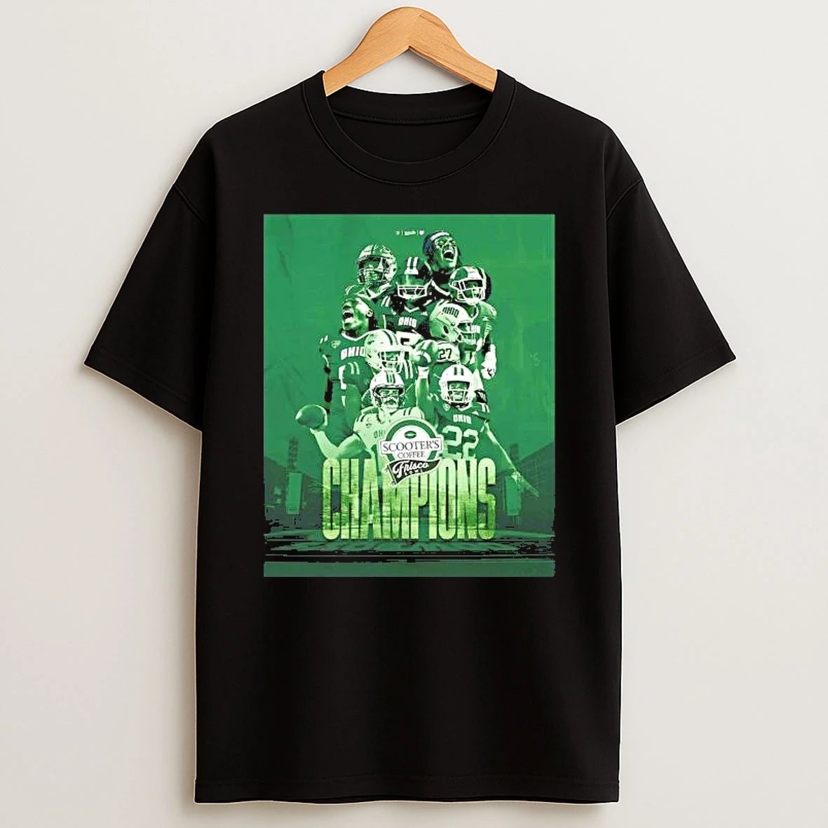 Ohio Bobcats Scooters Coffee Frisco Bowl Champions 2025 Shirts
