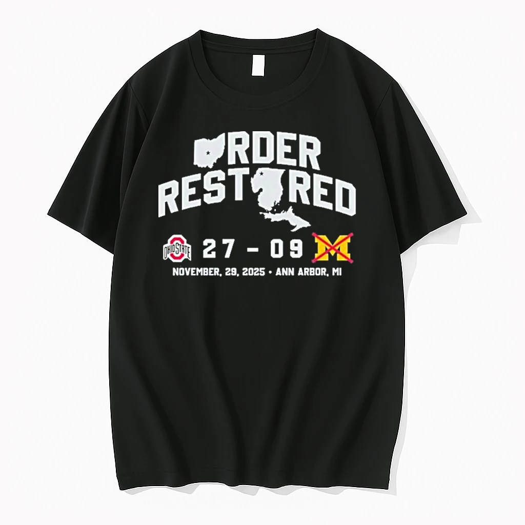 Ohio Order Restored Beat Michigan 27 9 Shirts