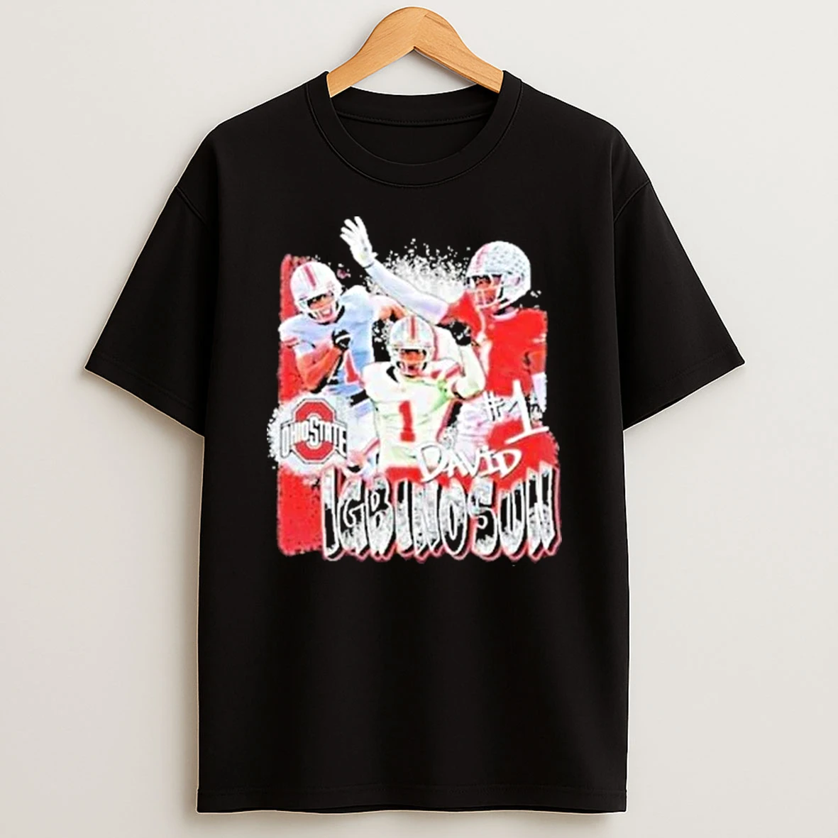 Ohio State Buckeyes 1 Davison Igbinosun Highlight Shirts