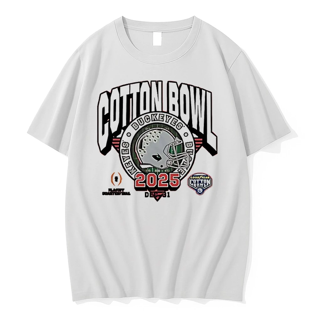 Ohio State Buckeyes 2025 Cotton Bowl Game Playoff Quarterfinal Helmet Shirts