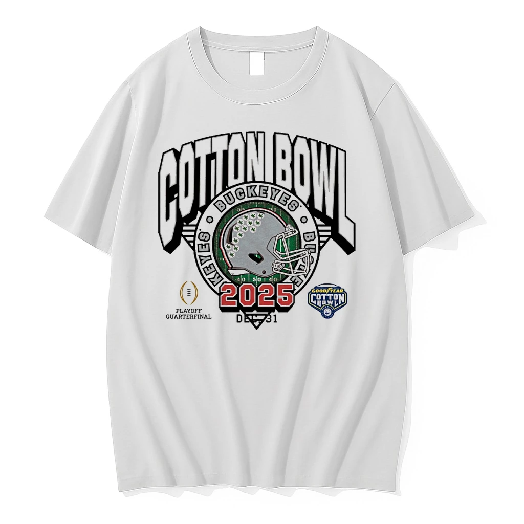 Ohio State Buckeyes 2025 Goodyear Cotton Bowl Dec 31 Playoff Quarterfinal Helmet Shirts