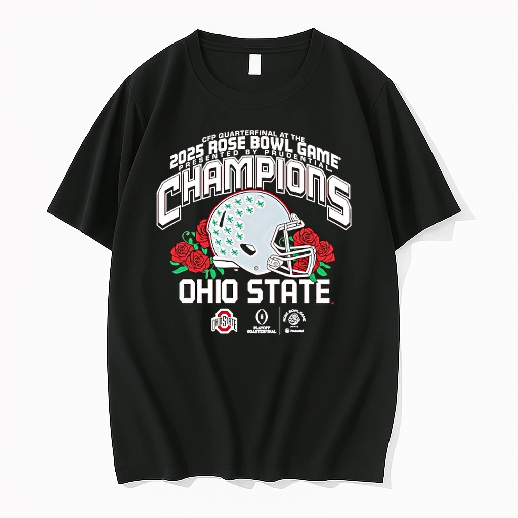 Ohio State Buckeyes Cfp Quarterfinal At The Rose Bowl Game Presented By Prudential Champions 2025 Shirts