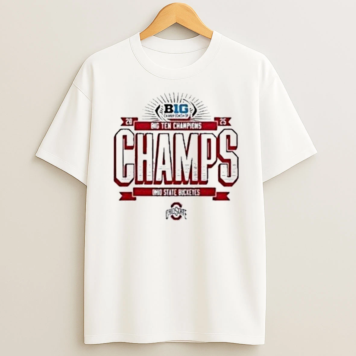 Ohio State Buckeyes Football Big Ten Championship 2025 Shirts