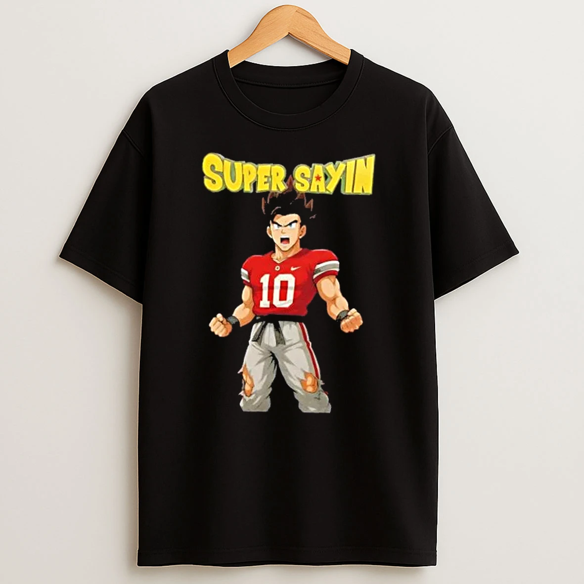 Ohio State Buckeyes Julian Sayin Super Sayin Anime X Football Shirts