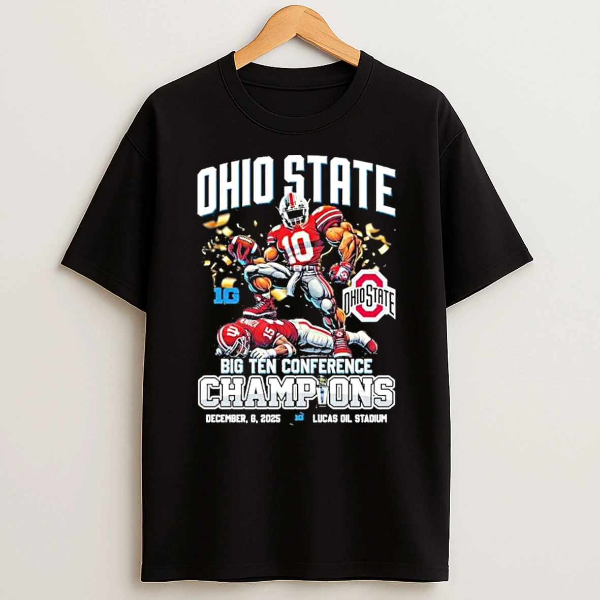 Ohio State Buckeyes Mascot 2025 Big Ten Conference Champions Shirts