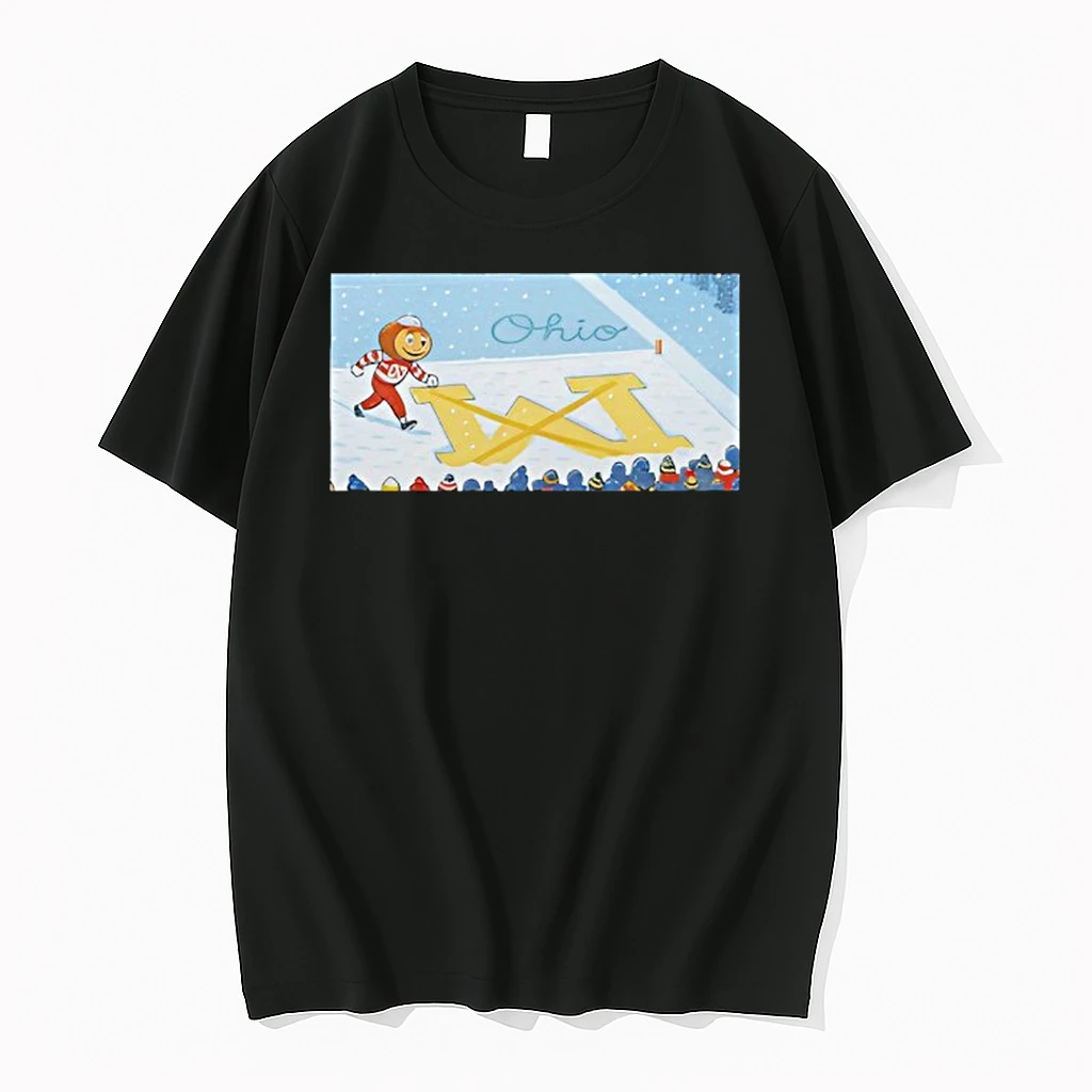 Ohio State Buckeyes Michigan Wolverines Snow Stadium Mascot Shirts